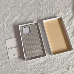 未使用 RIMOWA リモワ iPhone 15proMax ケース シルバー