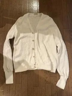 80s L.L.bean ホワイト ボタン付きカーディガン