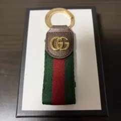 GUCCI GGロゴ キーリング グリーン・レッド
