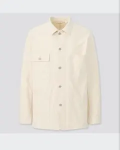 UNIQLO オフホワイト　ウォッシュユーティリティジャケットm