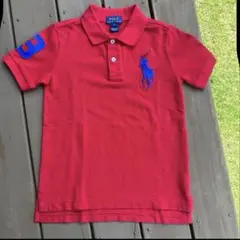 ラルフローレン　ビッグポニー　 赤 ポロシャツ　120くらい　 S 美品 6