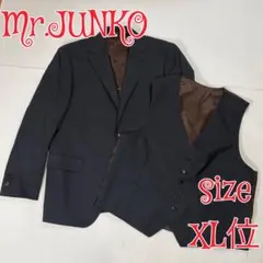 Mr.JUNKO ビジネススーツ ベスト付き 2XL位　身長180のサムネイル