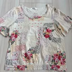 SUPER HAKKA スーパーハッカ　花柄 半袖Tシャツ　リバティ　レトロのサムネイル