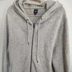 GAP フード付き ニットカーディガン メンズL ベージュ 春秋 羽織り