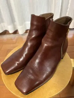 ⭐︎ふうかさん様専用⭐︎DIANA スクエアトゥ　ショートブーツ　ブラウン