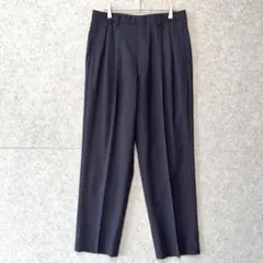OLD Burberry オールドバーバリー ツータック ウールスラックス ダー
