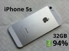 Apple iPhone 5s 32GB シルバー 美品 バッテリー94%