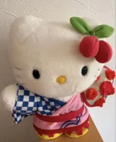 希少 美品 キティ ご当地 ぬいぐるみ マスコット 鹿児島限定 桜島大根
