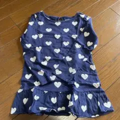 babyGap ハート柄 チュニック 110cm ネイビー