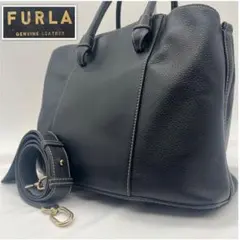 FURLA フルラ ダフネ S サッチェル 2WAY レザー 黒 - メルカリ