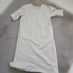 AZUL by MOUSSY 半袖ロングワンピース S ベージュ