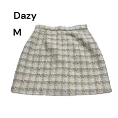 Dazy チェック柄 Aラインミニスカート M