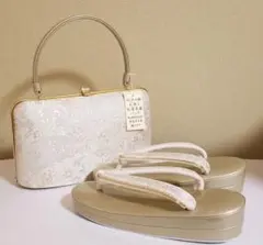 『新品・お誂え』江戸の粋！東京浅草製礼装用草履バックセットです。