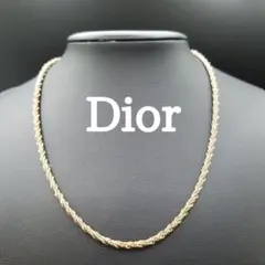 美品✨ディオール、ツイストロープチェーンネックレス、ヴィンテージY2K