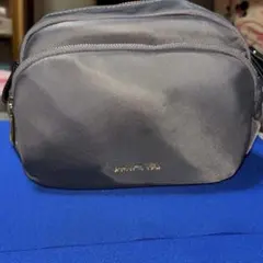 Samanthaリボン付きグレーショルダーバッグ美品