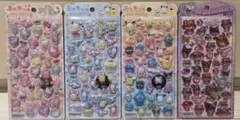 【正規品】うるちゅる ポップシール サンリオキャラクター 4枚セット