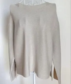 OPAQUE.CLIP【M】洗える！ラメボートネックニット