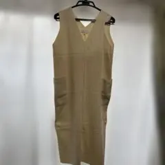 ROPÉ PICNIC ニットジャンバースカート 38 ホワイト