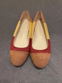 レザー フラットシューズ