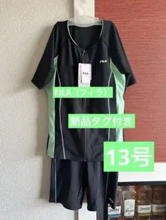 FILA（フィラ）の「レディース 配色袖付フルジップセパレート水着13号のサムネイル