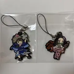 鬼滅の刃　ニジゲンノモリ　ラバーキーホルダー　伊之助　ねずこ