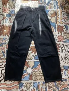 UNIQLO ブラック ワイドパンツ 43-54