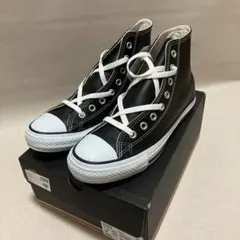 新品！コンバースConverse All Star ハイカット レザー ブラック
