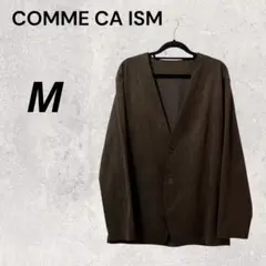 COMME CA ISM ブラウン M アウター ノーカラージャケット 1点限り