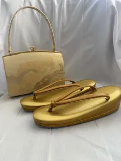 礼装用バッグと厚底草履セット