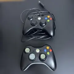 純正品　Xbox360 コントローラー 有線&ワイヤレスセット