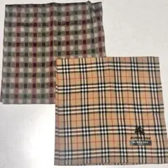 BURBERRY チェック柄ハンカチ 2枚セット　新品未使用
