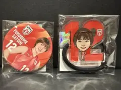 福留慧美 選手　缶バッジ アクリルマルチバンド セット