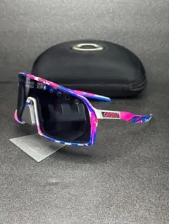 Oakley マルチカラー スポーツサングラス ケース付き