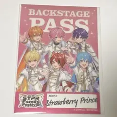 すとふぇす　すとぷり　パス風ステッカー　ノベルティ　ストロベリープリンス