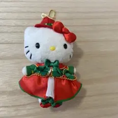 ハローキティ ぬいぐるみマスコット クリスマス衣装のサムネイル