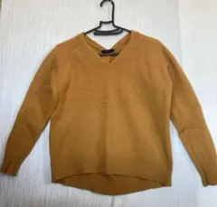 JOURNAL STANDARD ウール 橙　Vネックニット