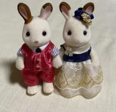 シルバニアファミリー　タウンシリーズ　街のすてきなカップル　バラの花束付き