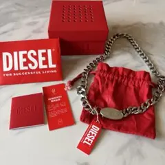 【極美品】DIESELディーゼルネックレス チェーンネックレス　シルバー