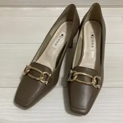 DIANA 23.5 パンプス　ブラウン スクエアトゥ ハイヒール　新品未使用