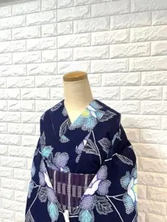 有松鳴海絞り 浴衣 花柄 黒地 トールサイズ 裄68 美品 (カ) - メルカリ