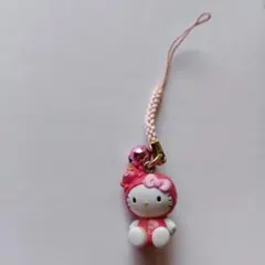 ハローキティ ピンク ストラップ 鈴付き
