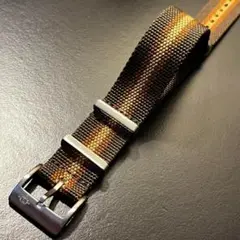 18mm レトロストライプ ハイブリッドキャンバスNATO