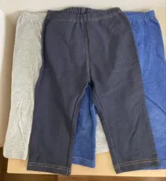 ユニクロ　レギンスパンツ　7分丈　3枚セット