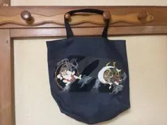 41番　風神雷神　和風　和柄　手さげカバン　キャンバストートバック　トートバック