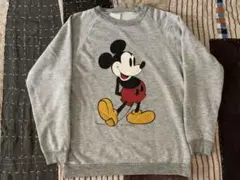 80s 90s disney ミッキー vtg スウェット mickey グレー
