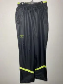 【未使用】裏メッシュ・umbro・ウーブンパンツ・ブラック・イエロー・M
