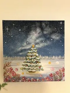 アクリル画✴︎心落ち着く✴︎クリスマス