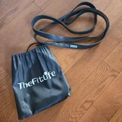 TheFitLife トレーニングチューブ 黒 収納袋付き