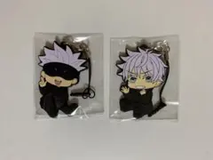 呪術廻戦　五条悟　ぺたん娘　ラバーストラップ　素顔