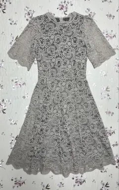 darial レースワンピース ライトグレー Mサイズ